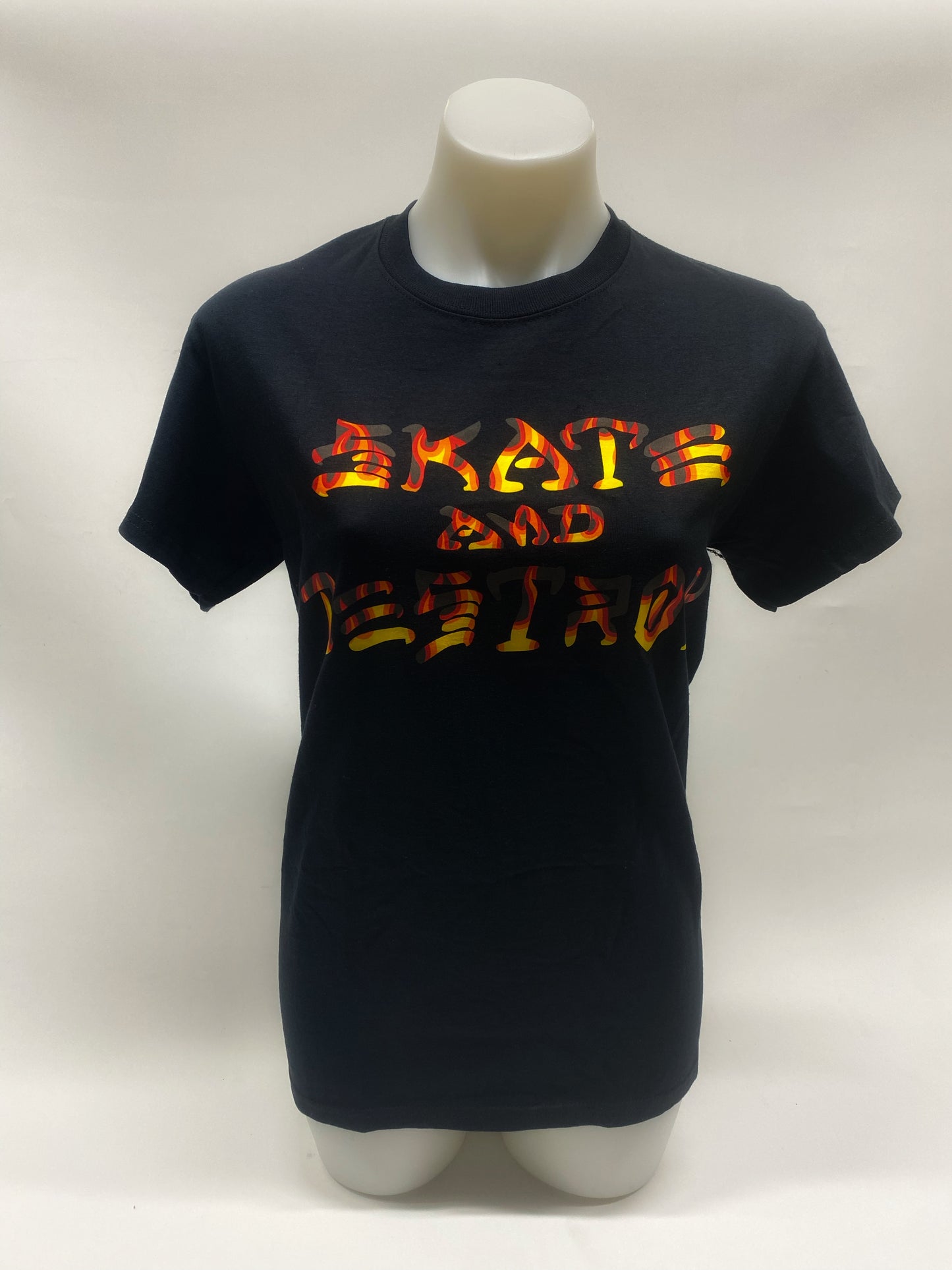 Skate and Destroy Flame T Shirt Small